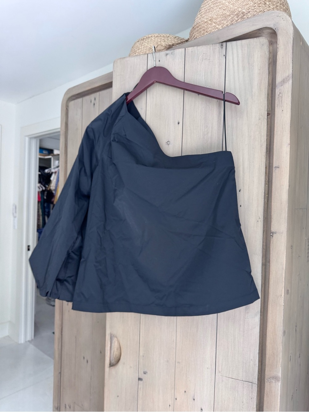 One-Shoulder Black Mini Dress